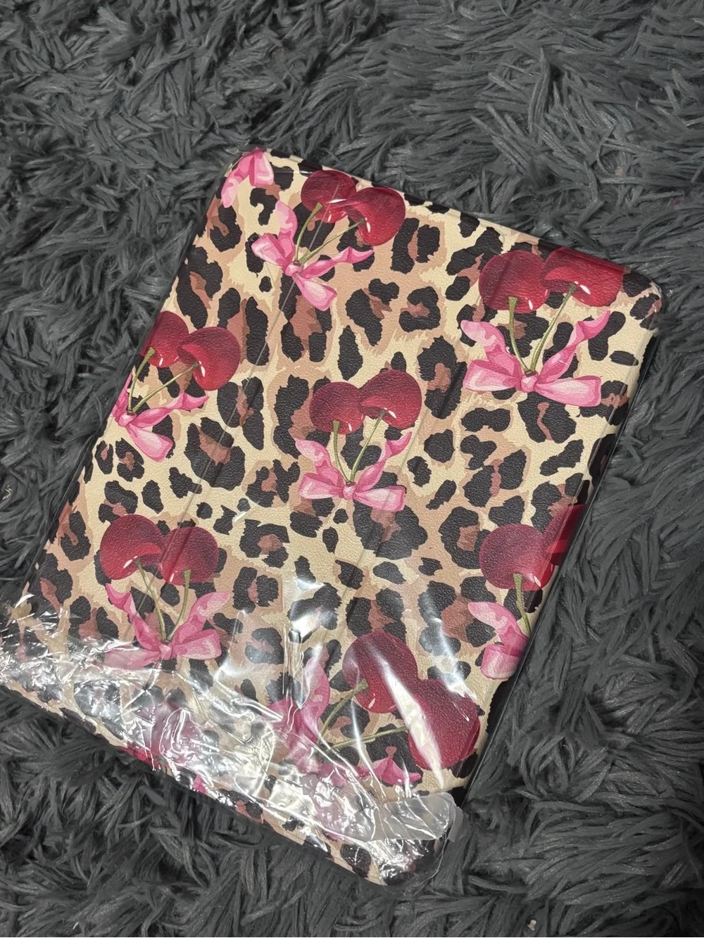 Leopard Cherry APPLE IPAD A16 (11”) Case Cover - Pink & Red 10th 11th generation